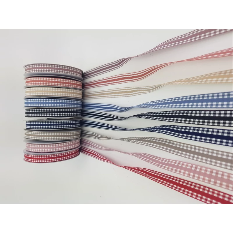 Kétoldalas szalag 1,5cm vintage barna