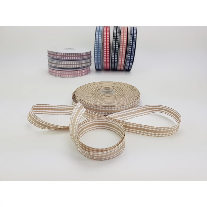 Kétoldalas szalag 1,5cm bézs