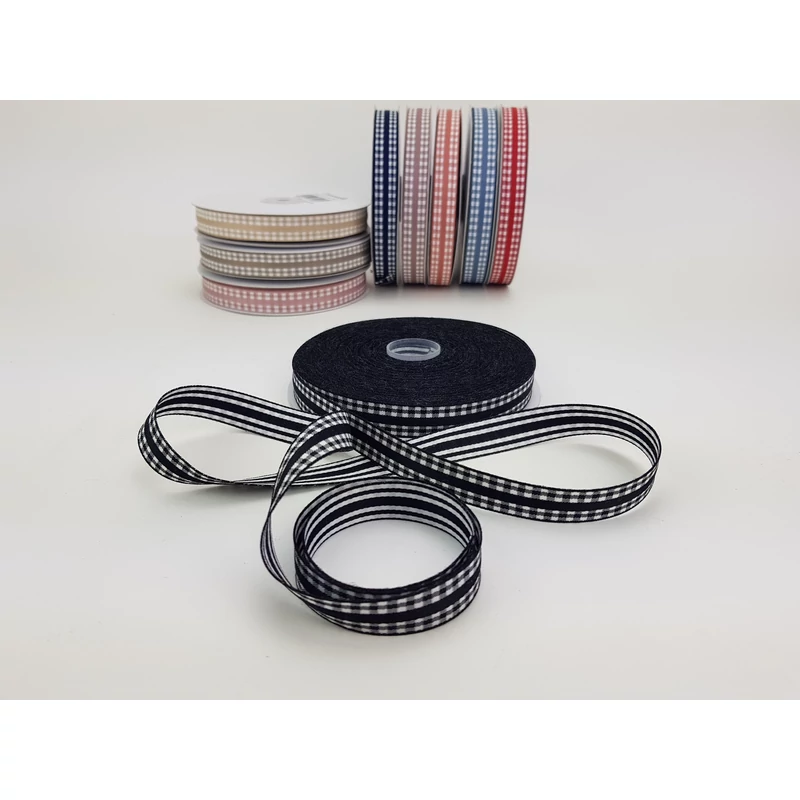 Kétoldalas szalag 1,5cm fekete