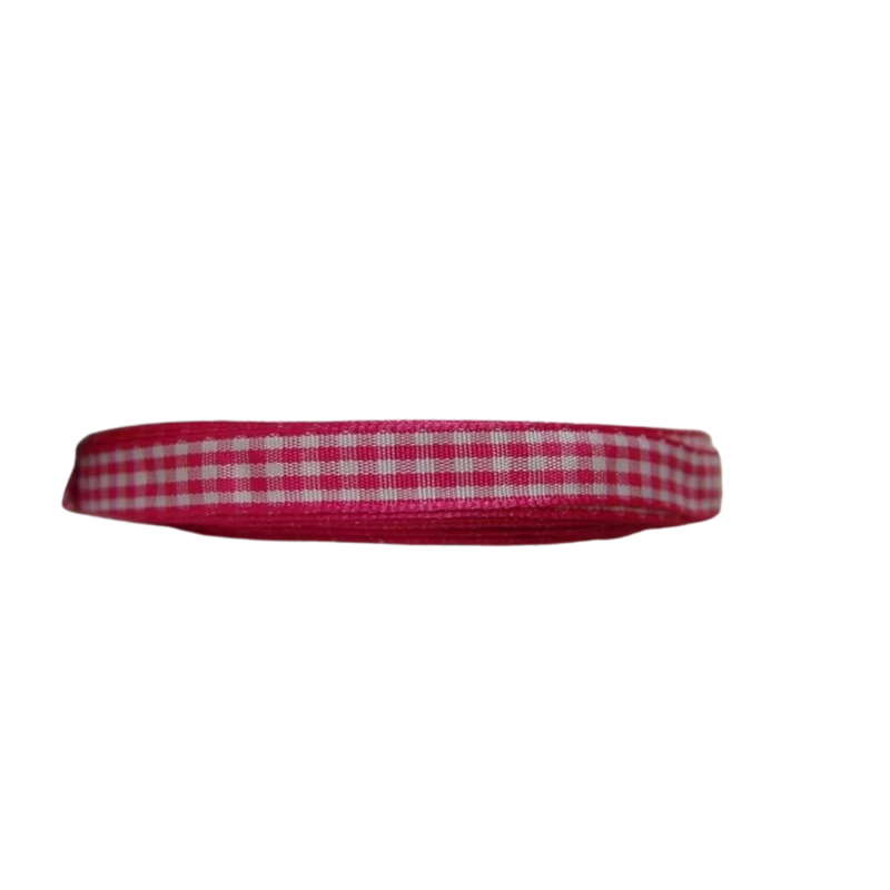 Kockás szalag pink 1cm