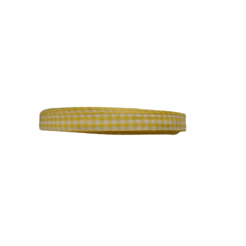 Kockás szalag sárga 1cm