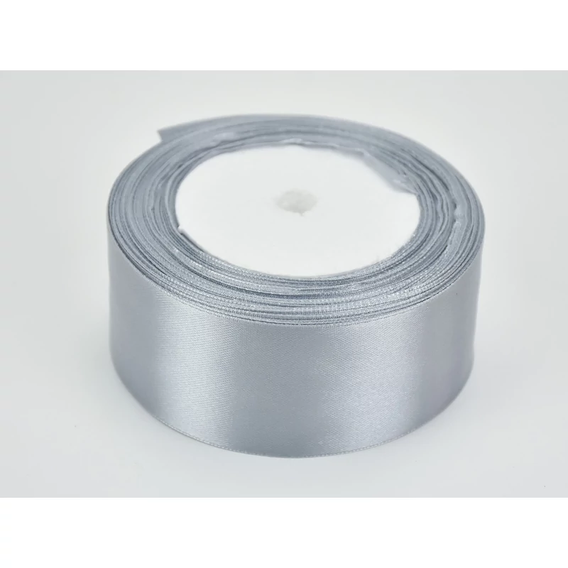 Szatén szalag ezüst 4cm*22m