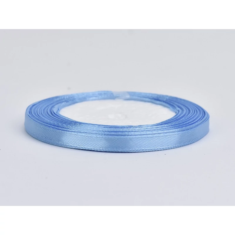 Világoskék szatén szalag 6mm x 22méter