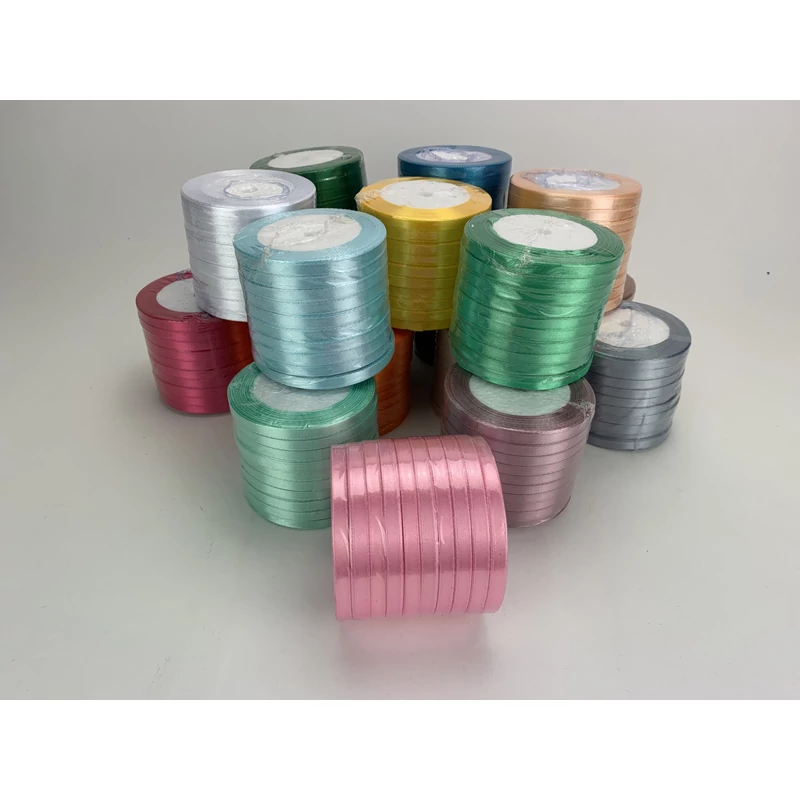 Azúr szatén szalag 6mm x 22méter