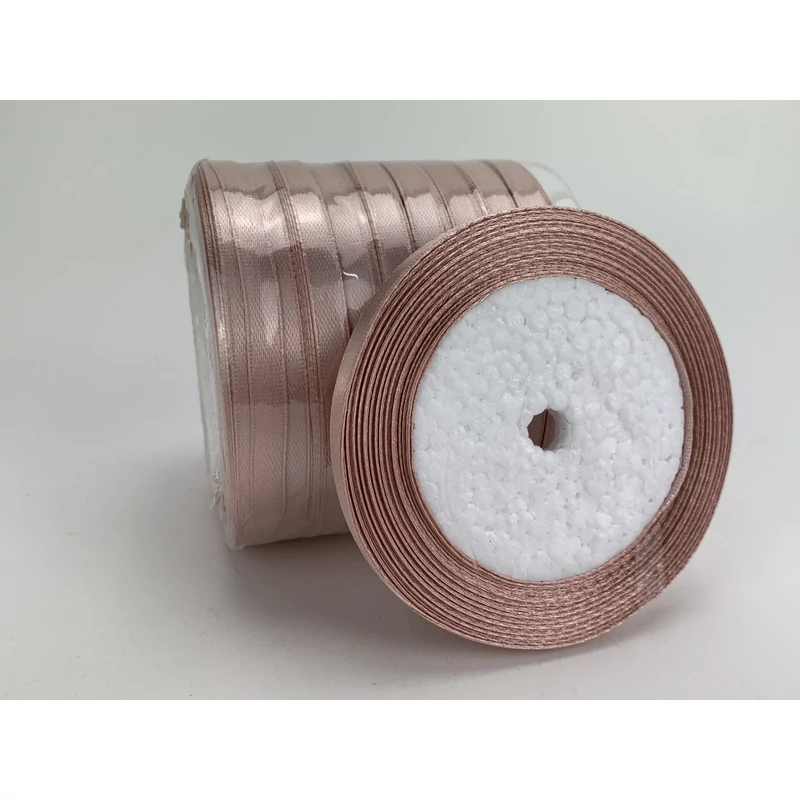 Oldpink szatén szalag 6mm 10 tekercs - OKOSÁR!