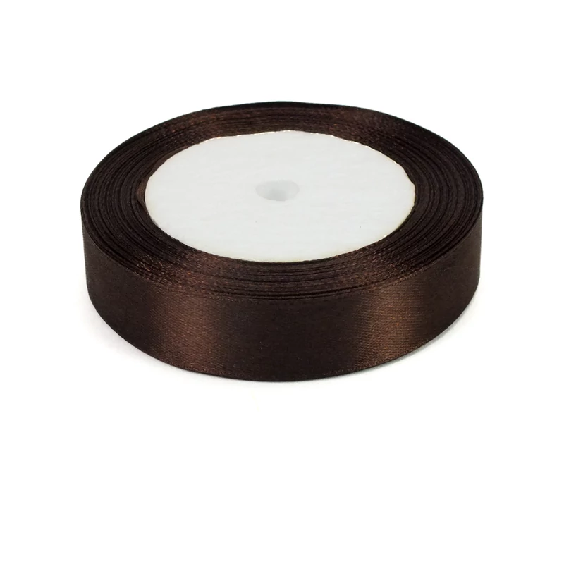 Barna szatén szalag 2cm x 22méter