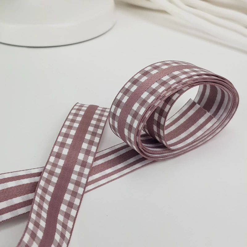 Kétoldalas textil szalag 2,5cm*2m mályva