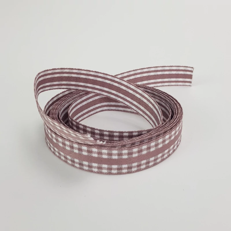 Kétoldalas textil szalag 1,5cm*2m mályva