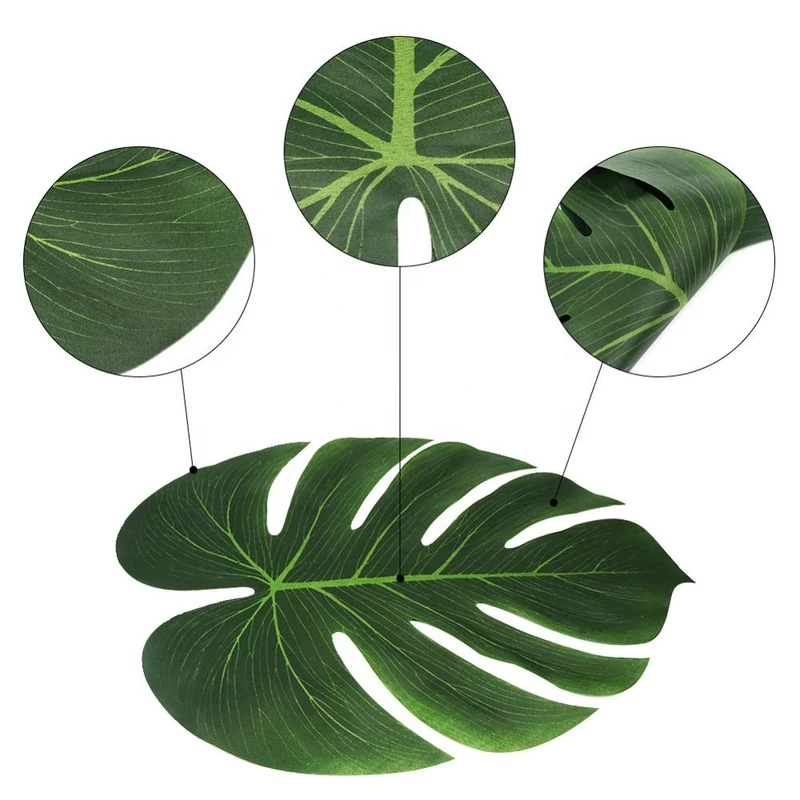 Szár nélküli filodendron levél 12db/csomag
