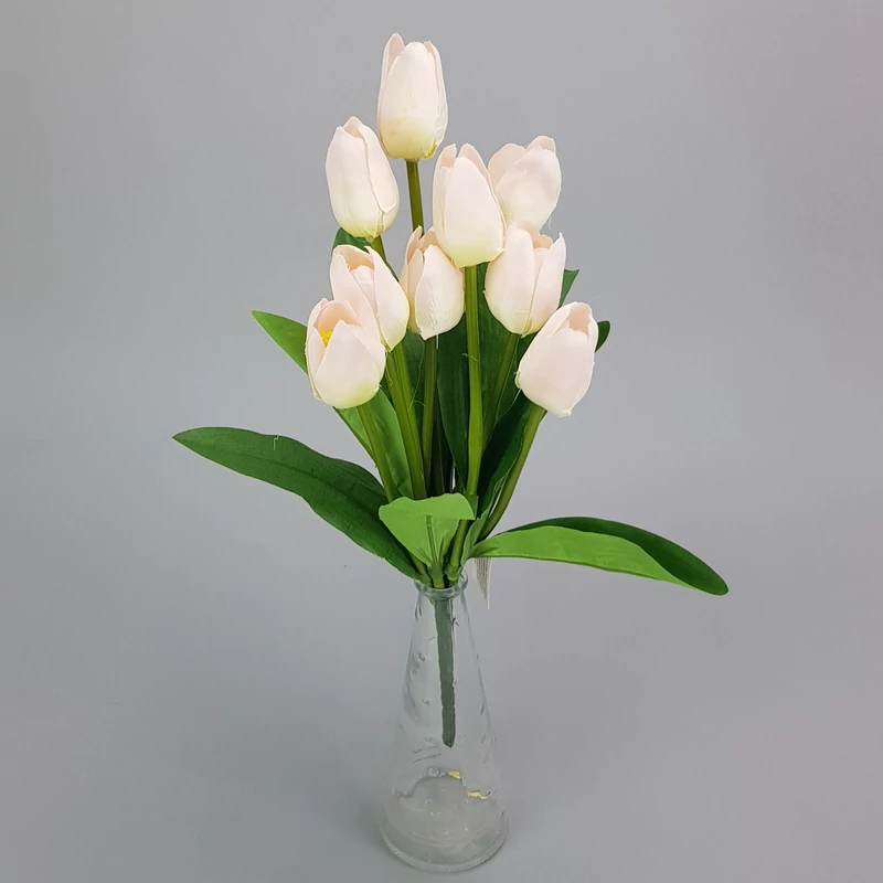 Tulipán csokor 9 ágú halvány rózsaszín