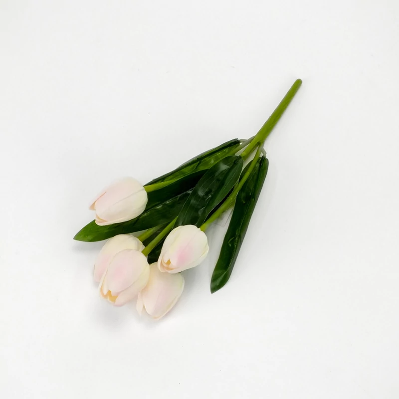 5 ágú tulipán csokor halvány rózsaszín