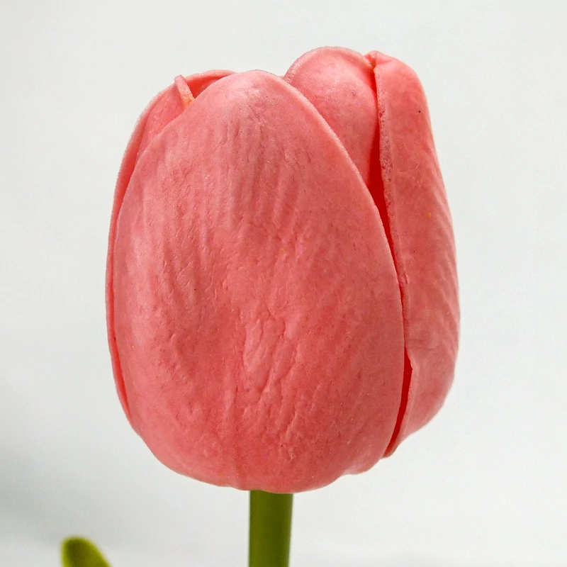 Szálas polifoam tulipán lazac 32cm