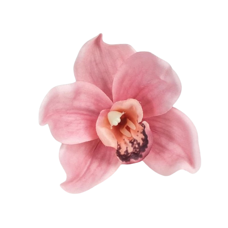 Orchidea fej 4db/csomag rózsaszín