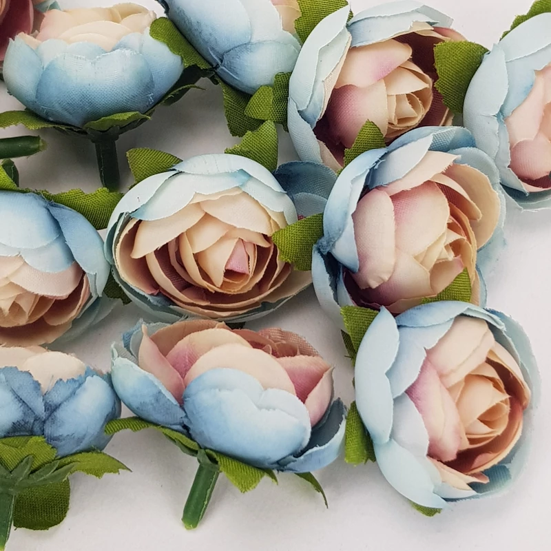 Begónia fej pasztell kékrózsaszín 3cm 15db/csomag