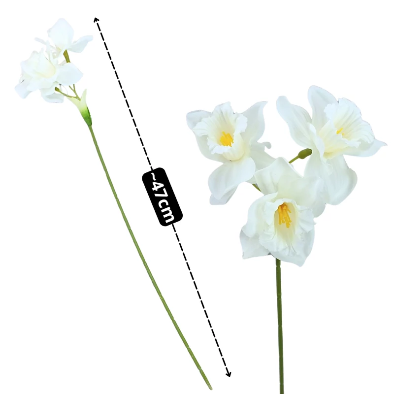 Szálas Nárcisz 47cm - Fehér