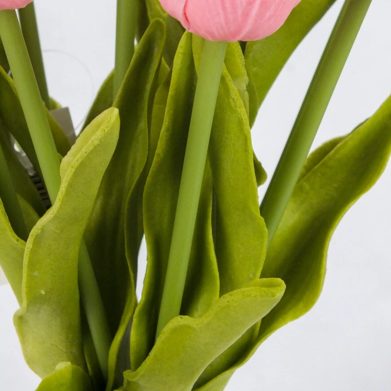 Szálas polifoam tulipán lazac 32cm