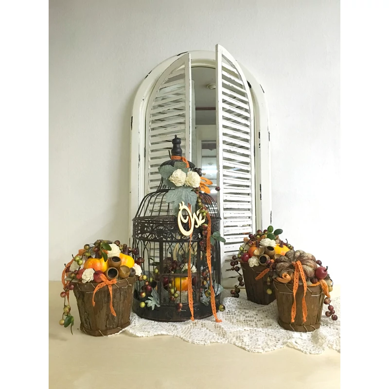 Natúr fa - Ősz felirat 9,5cm 5db/csomag