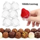 Bonbon tartó félgömb pálcázható opálos 4cm 100db/csomag
