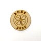 Natúr fa - &quot; BUÉK&quot; lóherés tallér 4,5cm